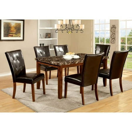 Furniture of America Wilmont 7 Piece Dining Table Set