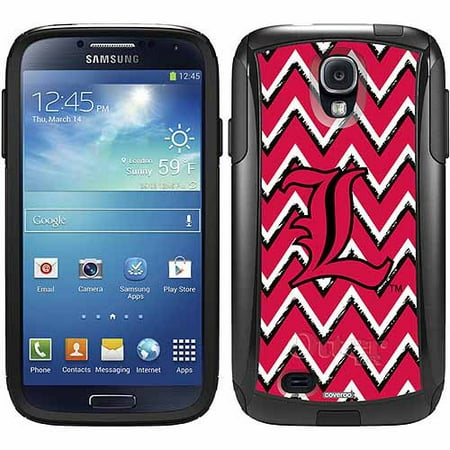 University of Louisville Sketchy Chevron Design on OtterBox Commuter Series Case for Samsung Galaxy S4