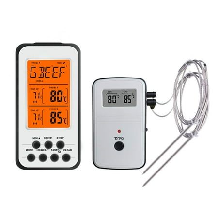 BBQ Remote Cooking Temperature Meter LCD Screen Barbecue Digital Thermometer Dual Probes
BBQ Remote Cooking Temperature Meter LCD Screen Barbecue Digital Thermometer Dual Probes