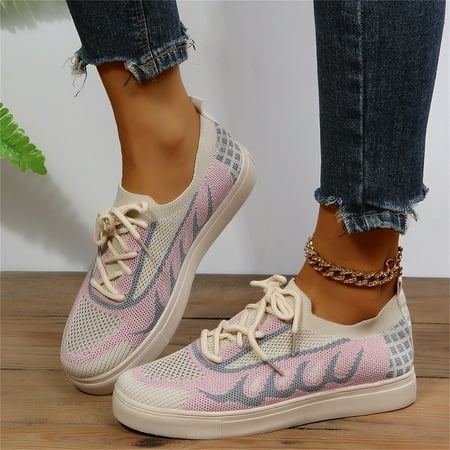 Casual Shoes Fashion Spring And Summer Women Casual Shoes Breathable Sports Lace Running Flying Woven Shoes
Casual Shoes Fashion Spring And Summer Women Casual Shoes Breathable Sports Lace Running Flying Woven Shoes
