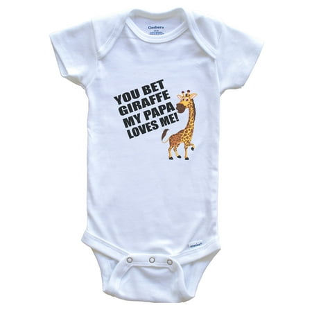 You Bet Giraffe My Papa Loves Me Funny Grandchild Baby Bodysuit - Giraffe One Piece Bodysuit
You Bet Giraffe My Papa Loves Me Funny Grandchild Baby Bodysuit - Giraffe One Piece Bodysuit