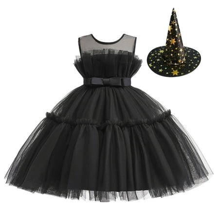 GWAABD Girl Summer Dress Black Cotton Blend Kids Girls Pageant Dress Party Child Gown Princess Tulle Dress Hat Set 100
GWAABD Girl Summer Dress Black Cotton Blend Kids Girls Pageant Dress Party Child Gown Princess Tulle Dress Hat Set 100