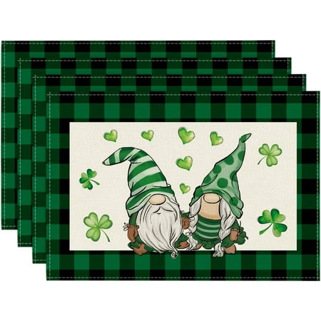 Buffalo Plaid Gnomes Green Heart Shamrock St. Patrick s Day Table Runner Seasonal Spring Holiday Kitchen Dining Table Decoration for Indoor Outdoor Home Party Decor 13 x 72 Inch
Buffalo Plaid Gnomes Green Heart Shamrock St. Patrick s Day Table Runner Seasonal Spring Holiday Kitchen Dining Table Decoration for Indoor Outdoor Home Party Decor 13 x 72 Inch