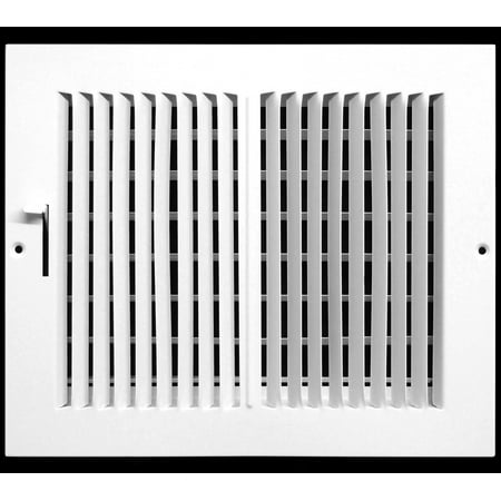 8 X 6 2-Way AIR SUPPLY GRILLE - DUCT COVER & DIFFUSER - Flat Stamped Face