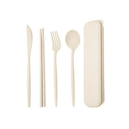 Spoon Fork Chopsticks Knife Tableware 4 Pieces/Set Wheat Straw Cutlery Box Children Adult Travel Portable Kitchen Accessories
Spoon Fork Chopsticks Knife Tableware 4 Pieces/Set Wheat Straw Cutlery Box Children Adult Travel Portable Kitchen Accessories