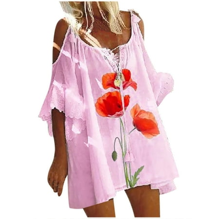 Long Sleeve Dress for Women Prom Dress Women Fashion Leisure Printed Off-the-Shoulder Loose Large Size Tie Dress Sundresses for Women Birthday Dresses for Women Sexy on Clearance Pink M
Long Sleeve Dress for Women Prom Dress Women Fashion Leisure Printed Off-the-Shoulder Loose Large Size Tie Dress Sundresses for Women Birthday Dresses for Women Sexy on Clearance Pink M