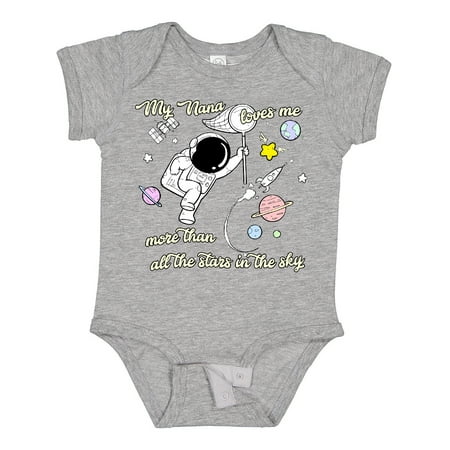Inktastic My Nana Loves Me Gift Baby Boy or Baby Girl Bodysuit