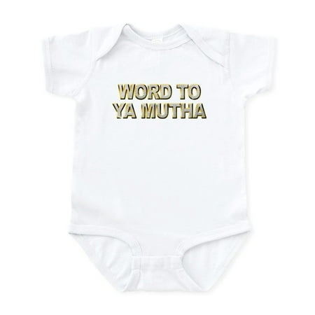 CafePress - Word To Ya Mutha Infant Bodysuit - Baby Light Bodysuit Size Newborn - 24 Months
CafePress - Word To Ya Mutha Infant Bodysuit - Baby Light Bodysuit Size Newborn - 24 Months