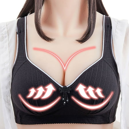 Aayomet Push Up Bras For Women Women s Wireless Bra with Cooling Seamless Smooth Comfort Wirefree T-Shirt Bra Black 36
Aayomet Push Up Bras For Women Women s Wireless Bra with Cooling Seamless Smooth Comfort Wirefree T-Shirt Bra Black 36