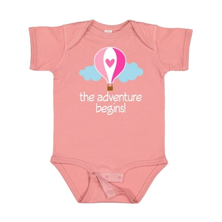Inktastic The Adventure Begins Hot Air Balloon Girls Gift Baby Girl Bodysuit