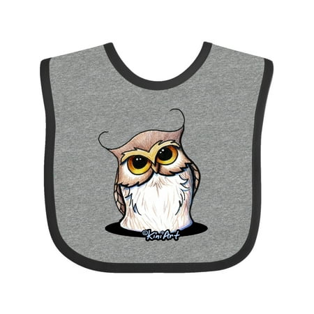 Inktastic KiniArt Owl Gift Baby Boy or Baby Girl Bib