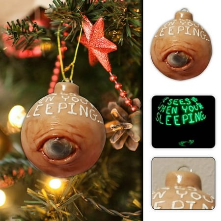 PPHHD New He Sees You When You re Sleeping Scary Christmas Decorations(US)