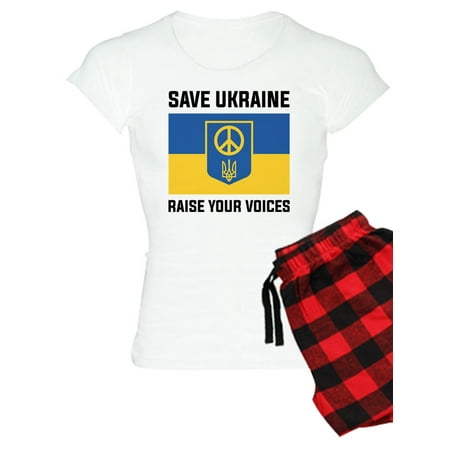 CafePress - Save Ukraine Raise Your Voices Women s Light Pajam - Women s Light Pajamas