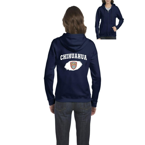 Mexico State of Chihuahua Women's Full-Zip Hooded Sweatshirt