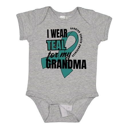 Inktastic I Wear Teal for My Grandma Ovarian Cancer Awareness Gift Baby Boy or Baby Girl Bodysuit
Inktastic I Wear Teal for My Grandma Ovarian Cancer Awareness Gift Baby Boy or Baby Girl Bodysuit