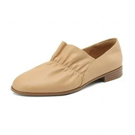 Split Leather Loafers Round Toe Chunky Heel Women Pumps Shoes for Women Ladies Shoes Comfort Low Heels
Split Leather Loafers Round Toe Chunky Heel Women Pumps Shoes for Women Ladies Shoes Comfort Low Heels