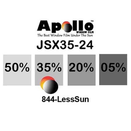 Apollo JSX35-24 24 in. 35 Percent 1.5 mil Ultra JSX Series Window Film