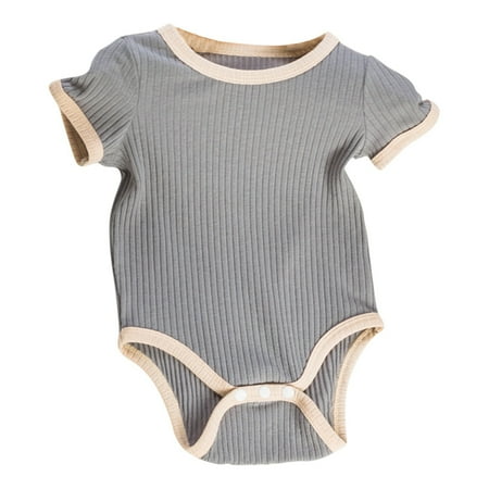 XYIJANI New Baby Newborn Baby Girl Romper Short Sleeve Round Neck Solid Color Outside Bodysuit Romper Jumpsuit Clothes 12-18 Month Boy Clothes 18 Months Girl Clothes Winter (Gray 66)
XYIJANI New Baby Newborn Baby Girl Romper Short Sleeve Round Neck Solid Color Outside Bodysuit Romper Jumpsuit Clothes 12-18 Month Boy Clothes 18 Months Girl Clothes Winter (Gray 66)