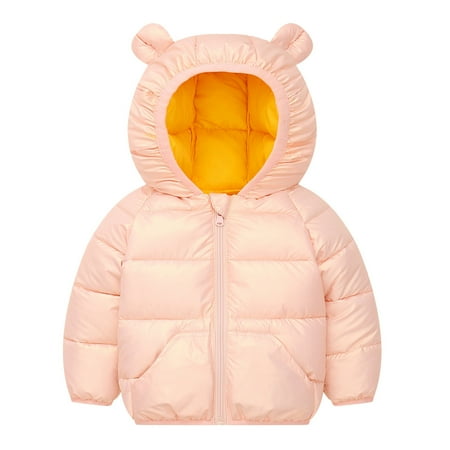 WZHKSN Newborn Infant Baby Girls Pink Soft Jacket