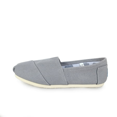 

IELGY Flat canvas shoes couple set foot casual shoes gray