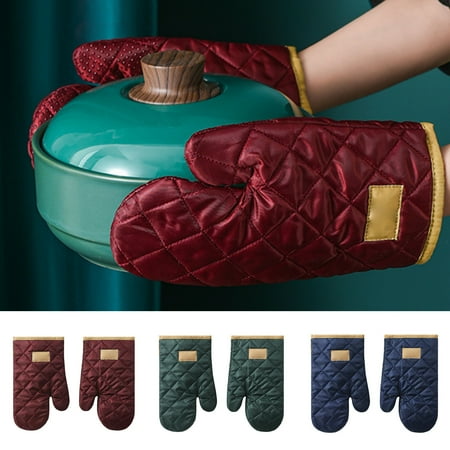 Kaesi 2Pcs Anti-heat Gloves Merged Skidproof Polyester Baking Oven Mittens for Microwave
Kaesi 2Pcs Anti-heat Gloves Merged Skidproof Polyester Baking Oven Mittens for Microwave