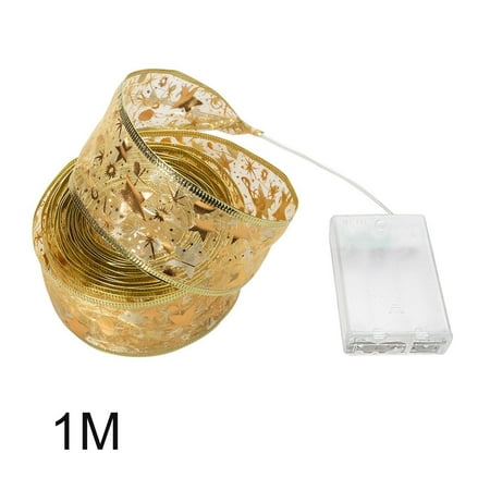 Christmas Ribbon Fairy Lights Christmas LED Lights Double Ribbon String Lights Christmas Tree Decoration Glowing Ribbon Pendant
Christmas Ribbon Fairy Lights Christmas LED Lights Double Ribbon String Lights Christmas Tree Decoration Glowing Ribbon Pendant