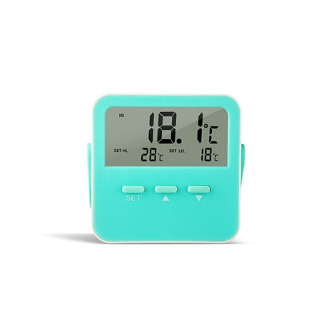 Room Thermometer -50-70℃ ℃/℉ Electronic Hygrometer Alarm Portable Plastic Temperature Humidity Meter with Bracket Bedroom Green
Room Thermometer -50-70℃ ℃/℉ Electronic Hygrometer Alarm Portable Plastic Temperature Humidity Meter with Bracket Bedroom Green