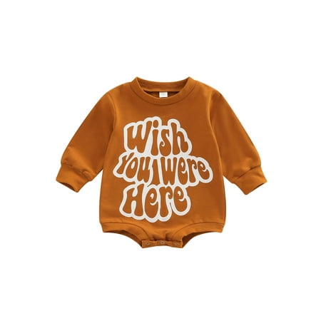 Sunisery Toddler Baby Boys Girls Casual Romper Long Sleeve Round Neck Letter Printed Triangle Bodysuit Jumpsuit Khaki 6-12 Months
Sunisery Toddler Baby Boys Girls Casual Romper Long Sleeve Round Neck Letter Printed Triangle Bodysuit Jumpsuit Khaki 6-12 Months