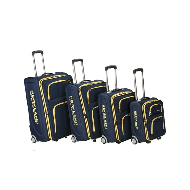Rockland Luggage Varsity 4-Piece Softside Expandable Luggage Set