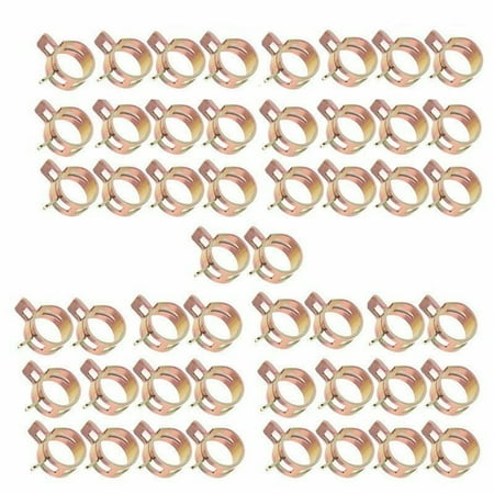 50Pcs Fastener 5/6/7/8/9mm Spring Clip Fuel Water Line Hose Pipe Air Tube Clamps