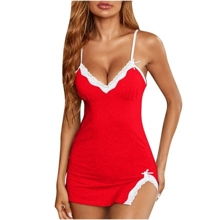 KEJIG High Quality Womens Comfortable Cotten Sexy Sling Dress Lace V-Neck Underwear Lingerie Sets Nightdress
KEJIG High Quality Womens Comfortable Cotten Sexy Sling Dress Lace V-Neck Underwear Lingerie Sets Nightdress