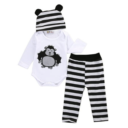 xingqing 3PC Infant Baby Boys Girls Romper Set Animal Print Long Sleeve Bodysuit + Long Pants+Hat Outfits Black 6-12Months
xingqing 3PC Infant Baby Boys Girls Romper Set Animal Print Long Sleeve Bodysuit + Long Pants+Hat Outfits Black 6-12Months