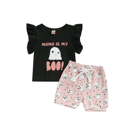 Frobukio 2Pcs Toddler Baby Girls Halloween Shorts Sets Letter Pumpkin Ghost Print T-Shirt O-Neck Short Sleeve + Shorts Black 18-24 Months
Frobukio 2Pcs Toddler Baby Girls Halloween Shorts Sets Letter Pumpkin Ghost Print T-Shirt O-Neck Short Sleeve + Shorts Black 18-24 Months