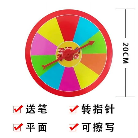 NUOLUX Rotating Lottery Wheel Board Game Supply Diy Blank Prize Wheel Luck Prize Wheel Prop
NUOLUX Rotating Lottery Wheel Board Game Supply Diy Blank Prize Wheel Luck Prize Wheel Prop