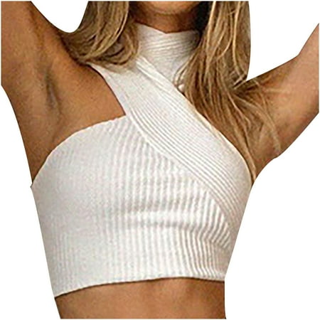 CYMMPU Women Clothing Women s Cami Solid Cropped Tank Sexy Bustier Sleeveless Streetwear Round Neck Tank Slim Fit Crop Tops Summer Shirts White
CYMMPU Women Clothing Women s Cami Solid Cropped Tank Sexy Bustier Sleeveless Streetwear Round Neck Tank Slim Fit Crop Tops Summer Shirts White