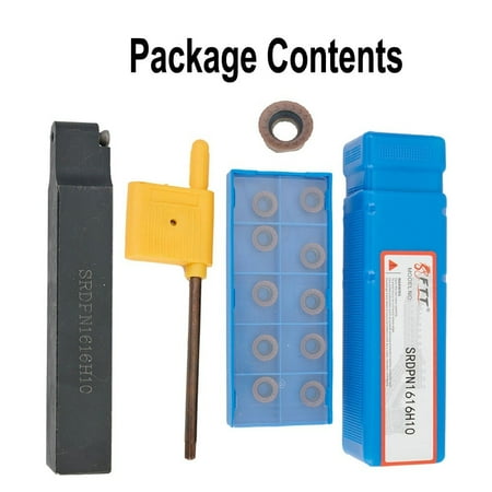 Fule 10PCS RPMW10T3MO VP15TF turning insert SRDPN1616H10 turning tool holder