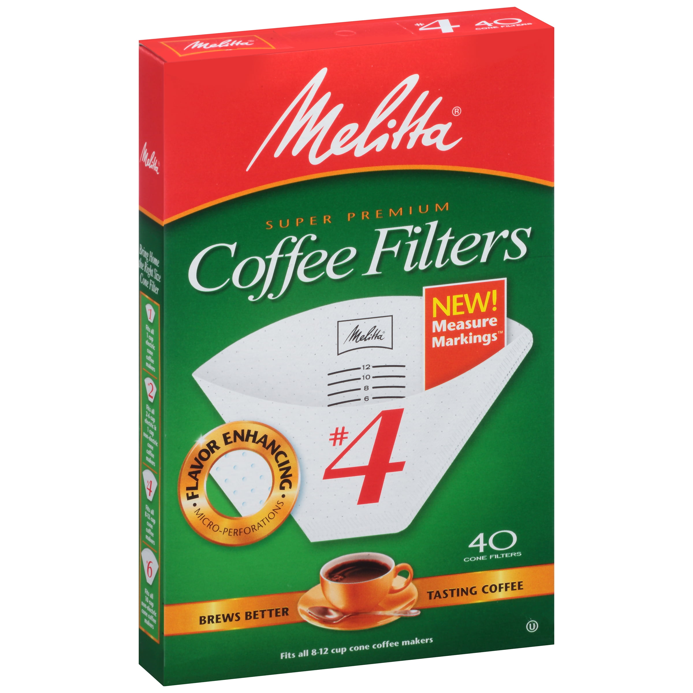 Melitta PourOver Brewer Single Cup Coffee Maker, Red