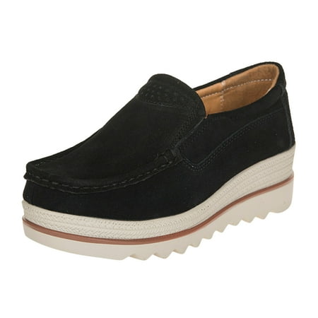 Ykohkofe Women Ladies Wedge Round Toe Leisure Shoes Slip On Platform Casual Shoes Black 9
Ykohkofe Women Ladies Wedge Round Toe Leisure Shoes Slip On Platform Casual Shoes Black 9