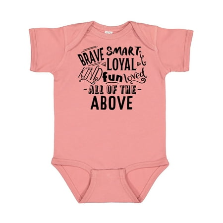 Inktastic Brave Smart Loyal Kind Fun Loved All of the Above Gift Baby Boy or Baby Girl Bodysuit
Inktastic Brave Smart Loyal Kind Fun Loved All of the Above Gift Baby Boy or Baby Girl Bodysuit
