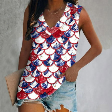 Independence Day Flag Printed Tank Tops for Women Scoop Neck Comfortable Blouse Casual Loose Fit Tee Vests
Independence Day Flag Printed Tank Tops for Women Scoop Neck Comfortable Blouse Casual Loose Fit Tee Vests
