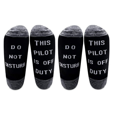 LEVLO Pilot Gift Pilot Off Duty Socks Do Not Disturb This Pilot is Off Duty Cotton Socks Funny Pilot Quote Socks for Men (2 pairs/set)
LEVLO Pilot Gift Pilot Off Duty Socks Do Not Disturb This Pilot is Off Duty Cotton Socks Funny Pilot Quote Socks for Men (2 pairs/set)
