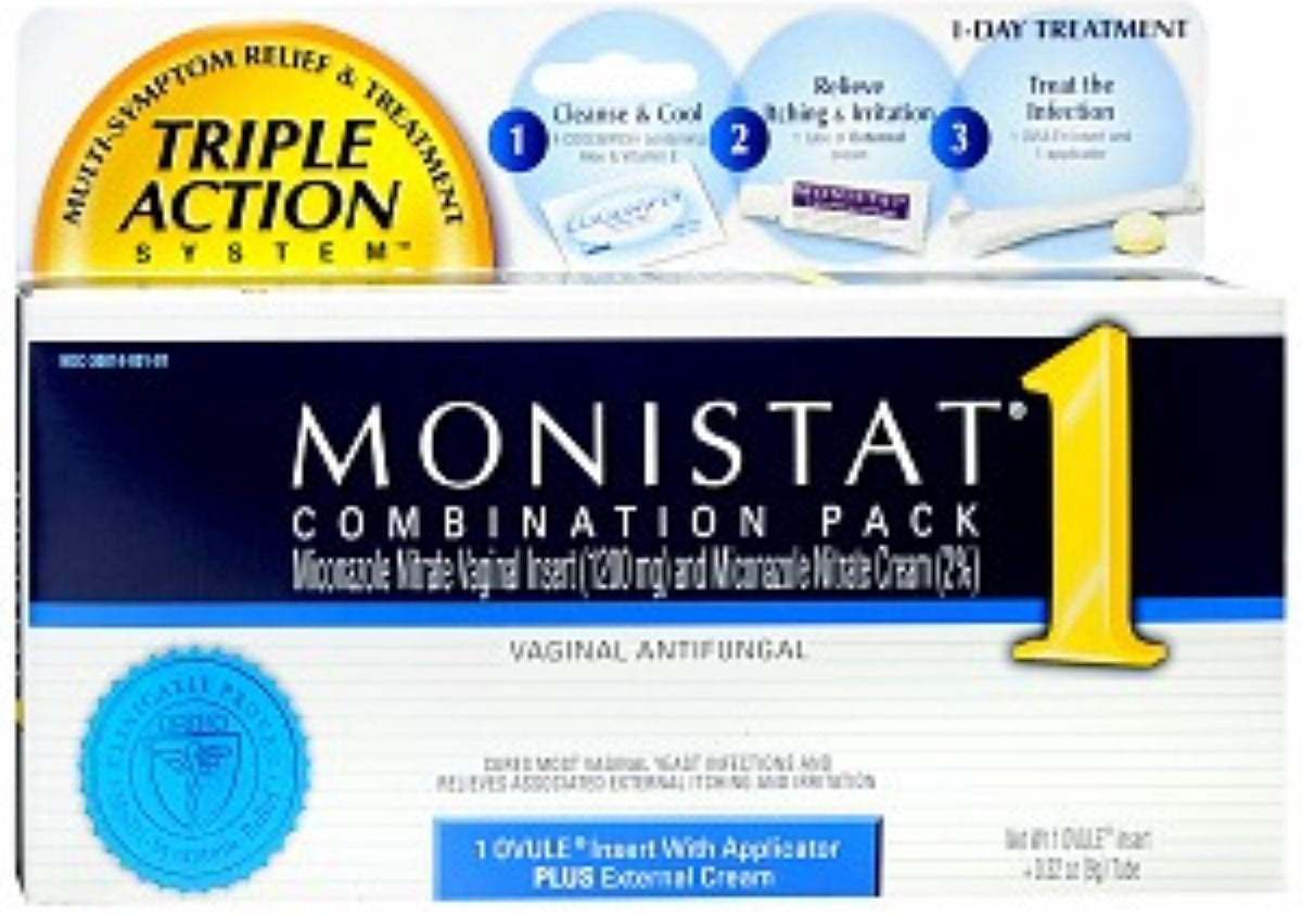 MONISTAT Vaginal Antifungal 7Day Treatment Cream, Cure & Itch Relief