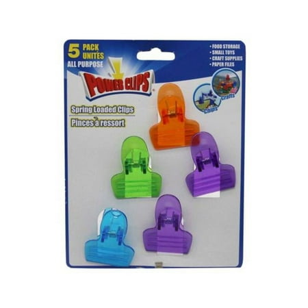Kole Imports AB842-20 Spring-Loaded Colorful Multi-Purpose Bag Clips - Pack of 20
Kole Imports AB842-20 Spring-Loaded Colorful Multi-Purpose Bag Clips - Pack of 20