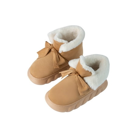 Lacyhop Ladies Winter Bootie Pull On Snow Boots Bowknot Warm Ankle Boot Casual Lightweight Booties Non-skid Plush Lining Comfort Shoe Khaki 8.5-9
Lacyhop Ladies Winter Bootie Pull On Snow Boots Bowknot Warm Ankle Boot Casual Lightweight Booties Non-skid Plush Lining Comfort Shoe Khaki 8.5-9
