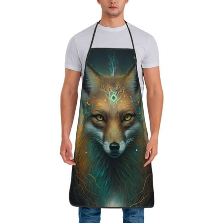 Wukai Vintage Pattern Fox Print Aprons Adjustable Bib Aprons Cooking Kitchen Chef Apron for Women and Men
Wukai Vintage Pattern Fox Print Aprons Adjustable Bib Aprons Cooking Kitchen Chef Apron for Women and Men