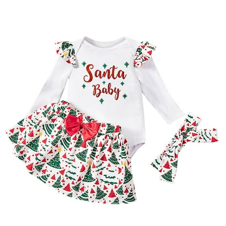 Sets for Teens for 12-18 Months Toddler Girls Letters Cartoon Chrismas Tree Printed Long Sleeve Romper Short Skirt With Headband 3Pc Children S Suit Cami Romper
Sets for Teens for 12-18 Months Toddler Girls Letters Cartoon Chrismas Tree Printed Long Sleeve Romper Short Skirt With Headband 3Pc Children S Suit Cami Romper