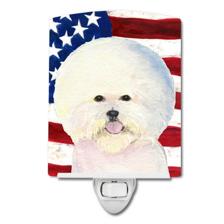 Caroline s Treasures SS4011CNL USA American Flag with Bichon Frise Ceramic Night Light 6x4x3 multicolor
Caroline s Treasures SS4011CNL USA American Flag with Bichon Frise Ceramic Night Light 6x4x3 multicolor