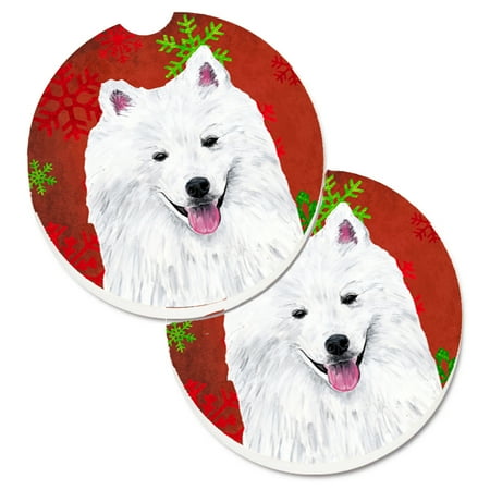 Carolines Treasures SC9419CARC American Eskimo Red and Green Snowflakes Holiday Christmas Set of 2 Cup Holder Car
Carolines Treasures SC9419CARC American Eskimo Red and Green Snowflakes Holiday Christmas Set of 2 Cup Holder Car