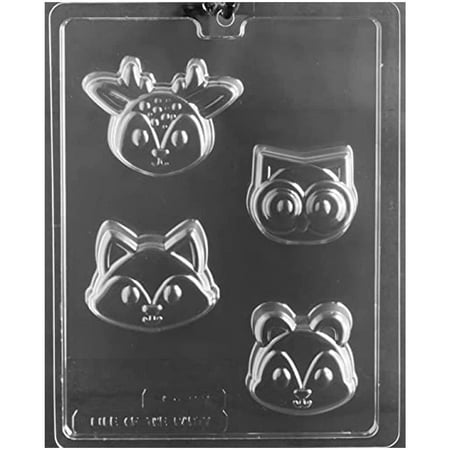 Candyland Crafts Woodland Animal Faces Cookie Valentine Chocolate Candy Mold For Valentine s Day | Food Safe Plastic Durable and Reusable Chocolate Making Mold - A157 - (2 Pack)
Candyland Crafts Woodland Animal Faces Cookie Valentine Chocolate Candy Mold For Valentine s Day | Food Safe Plastic Durable and Reusable Chocolate Making Mold - A157 - (2 Pack)