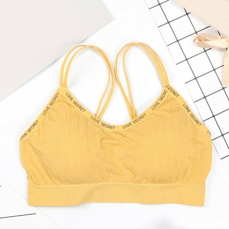 Cathalem Wireless Bras for Women Pack Female Bra For Women Sports Bra Tops For Top Fitness Yoga Sports Bra Light Support Underwear Yellow One Size
Cathalem Wireless Bras for Women Pack Female Bra For Women Sports Bra Tops For Top Fitness Yoga Sports Bra Light Support Underwear Yellow One Size